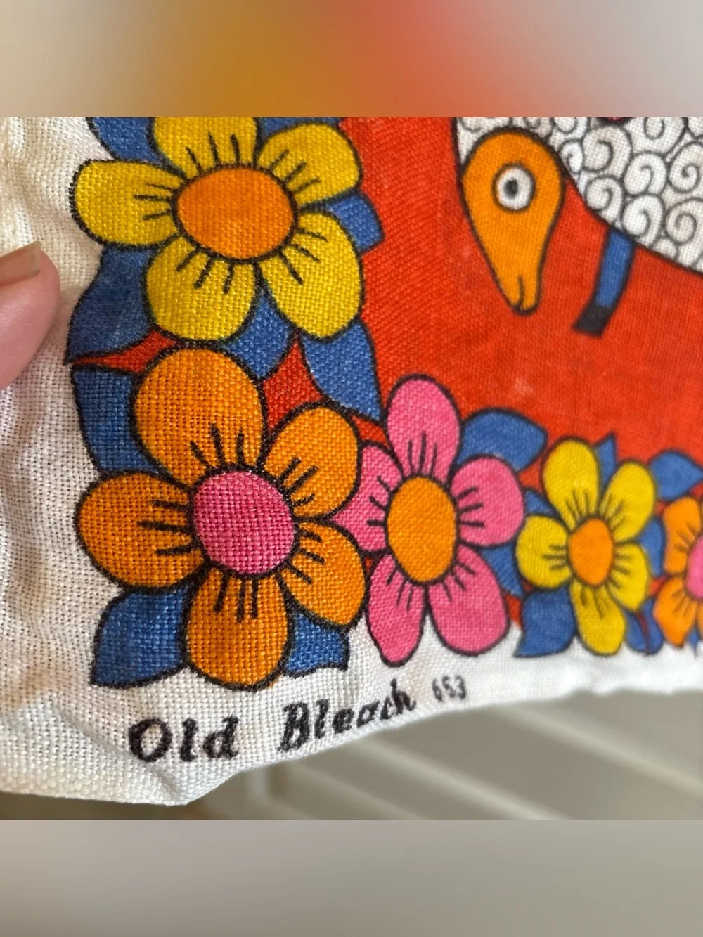 Pure Irish Linen Old Bleach Tea Towel 653 Ireland Approx 29x18 Folk Art Farm MCM